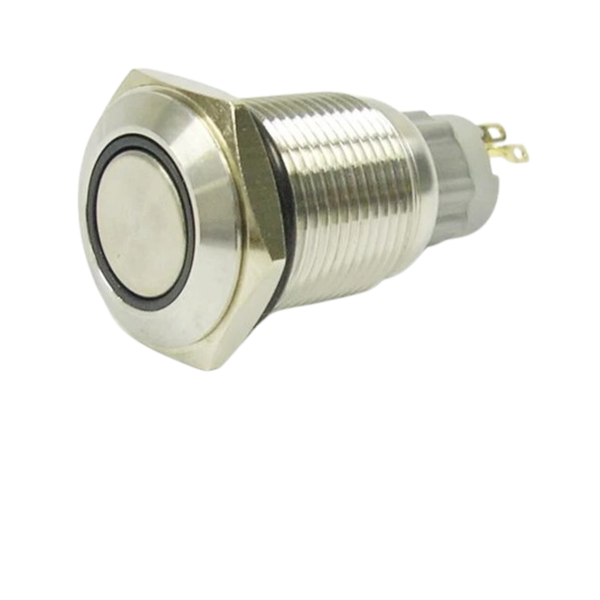 AVP16F-M3SCB12 16mm Momentary Vandal-Proof Switch Blue LED IP67