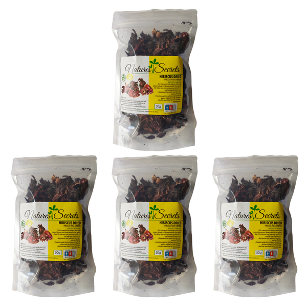 Dried Hibiscus Petals (Flowers) Tea - Bulk 4-Pack