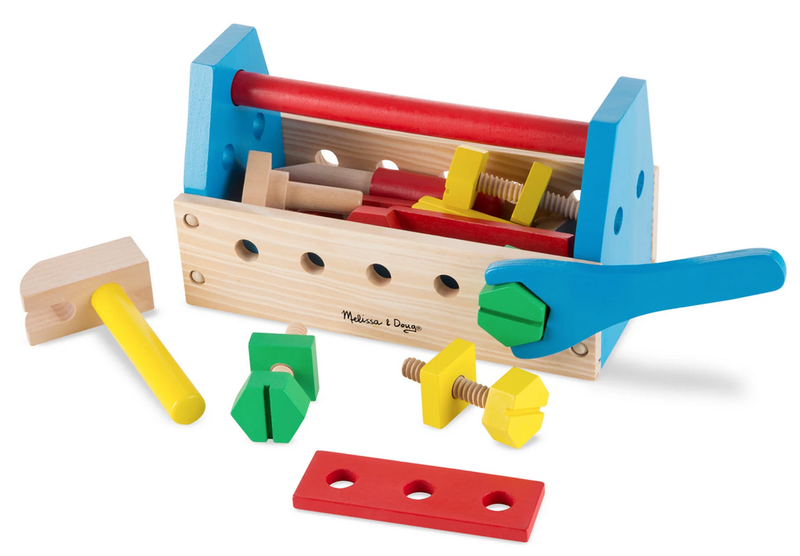 Melissa &amp; Doug Wooden Take-Along Tool Kit (24 Piece)