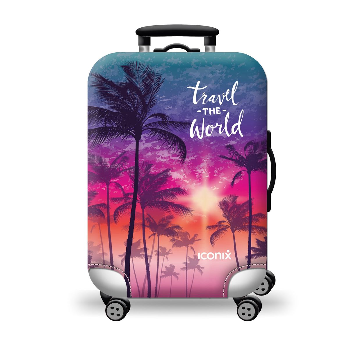 Iconix Printed Luggage Protector - World Traveler