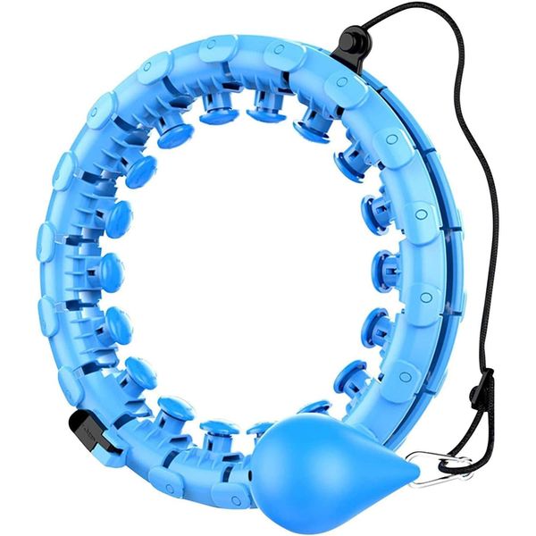 Weighted Hoop Smart Waist Exercise Ring Adjustable Fitness Weighted Hoop