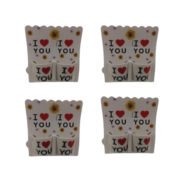 Mini I Love You Mugs - Pack of 4