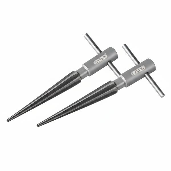 Garvin Taper Reamer 3-13mm with T-Handle for Wood &amp; Metalworking - 2 Pack