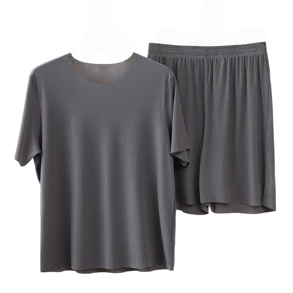 Seamless Ice Silk Men's Pajamas