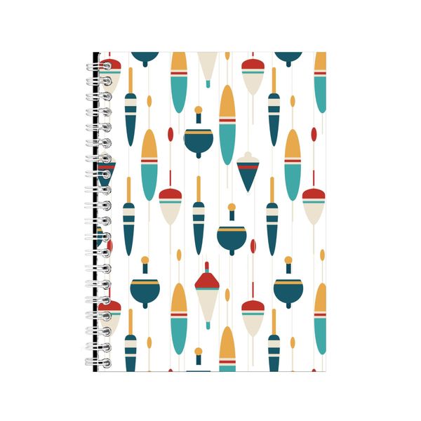 Catch A5 Notebook Spiral Lined Trendy Fishing Lover Graphic Notepad Gift188
