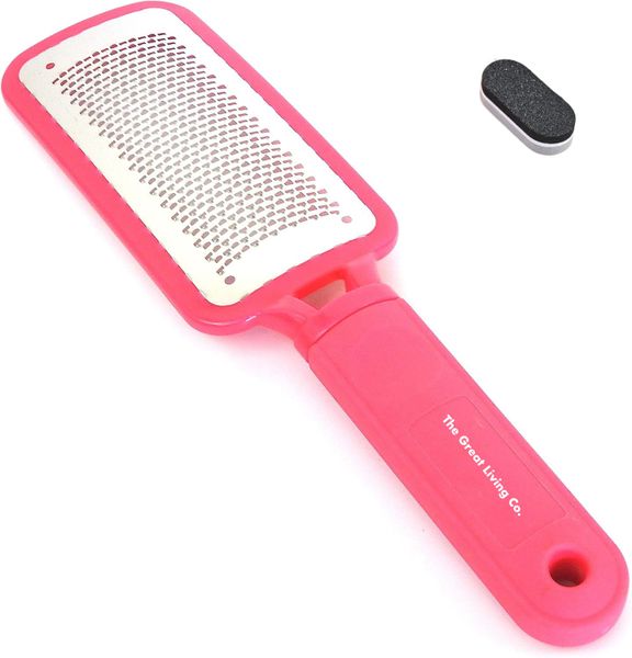 Large Stainless Steel Foot File, Dead Skin &amp; Callus Remover &amp; Mini Nail File