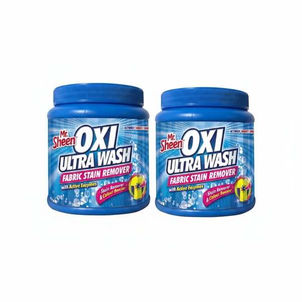 Mr Sheen Oxi Ultra Wash Fabric Stain Remover 500g Tub - 2 Pack