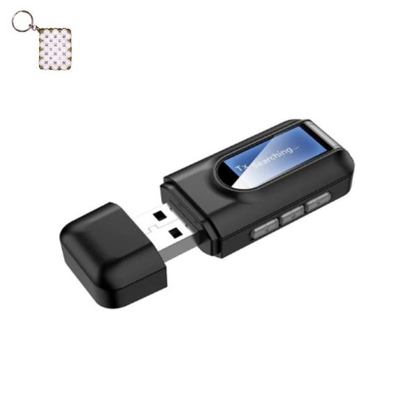 T11 Wireless Bluetooth Receiver &amp; Transmitter With Display And A Keyholder