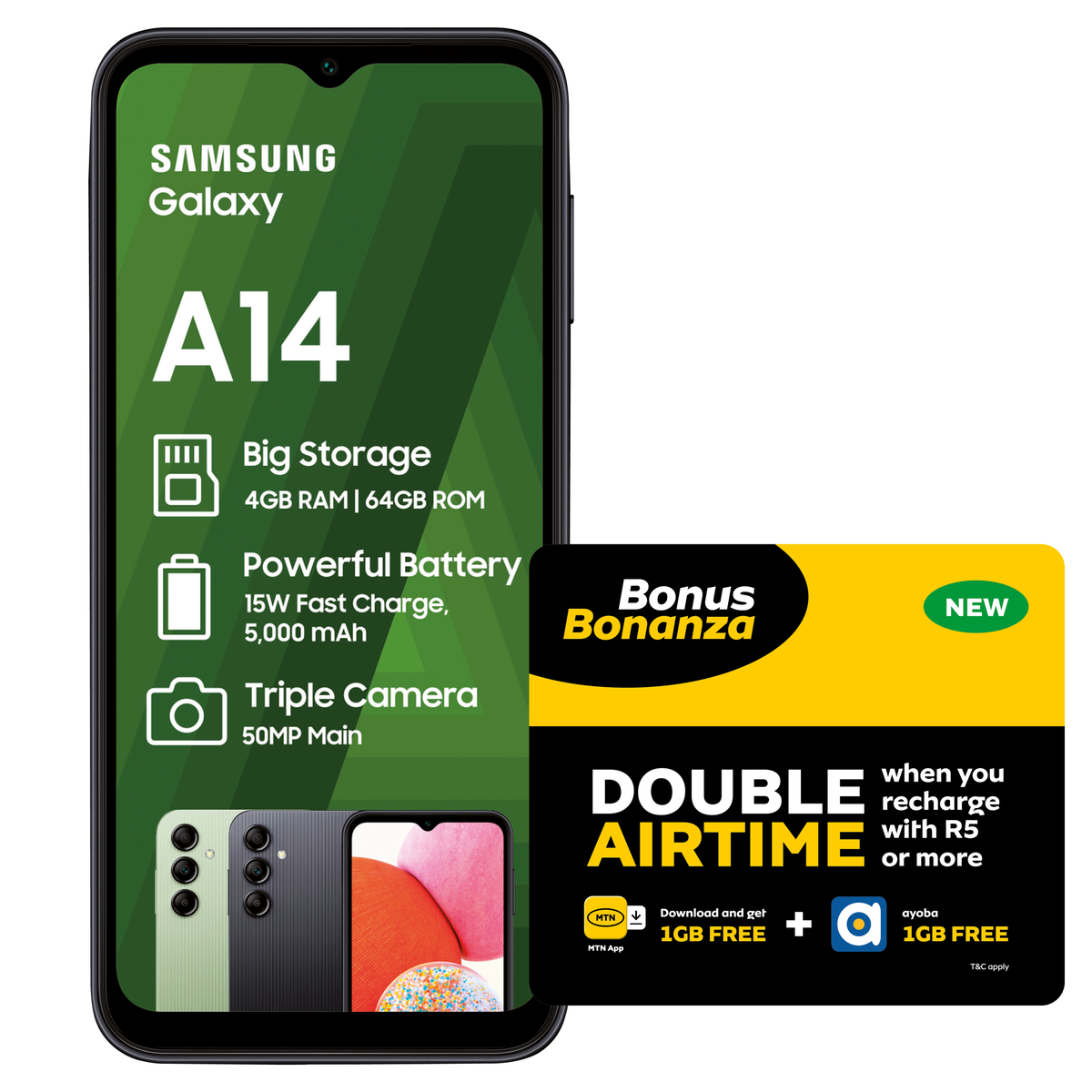 Samsung Galaxy A14 64GB Dual Sim - Light Green
