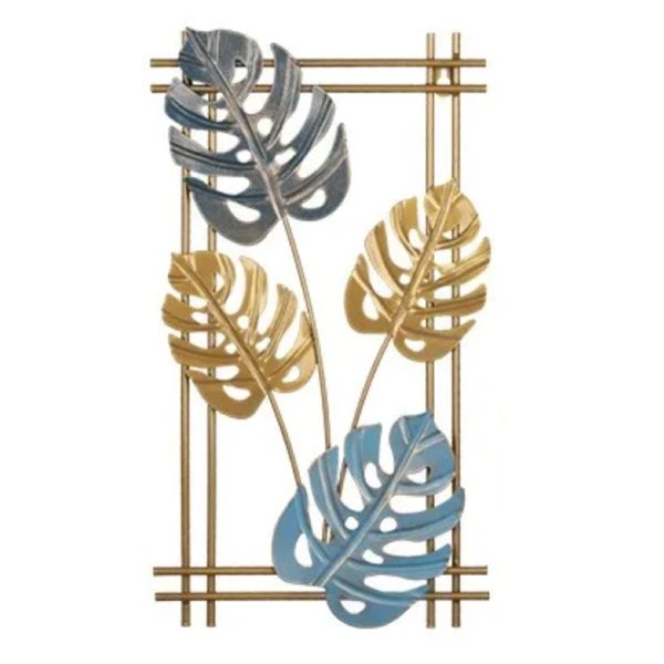 Home Decor Ginkgo Leaf Wall Hanging (70cm) - Turtle, Blue