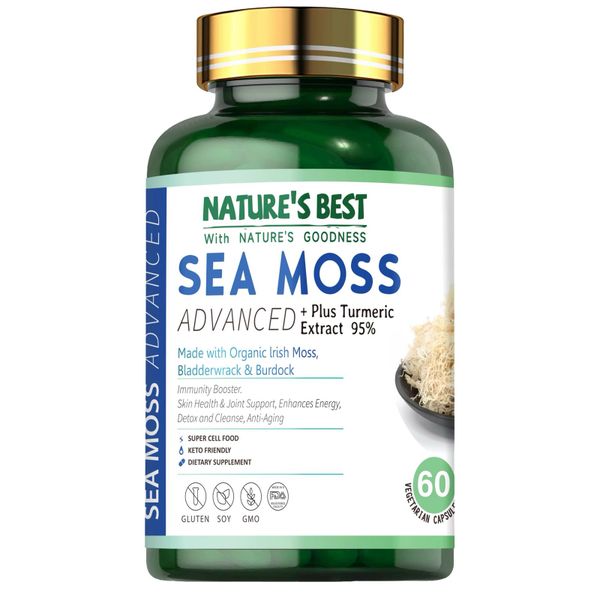 Sea Moss - Advanced Natural Formula, with Tumeric Extract 60 Capsules