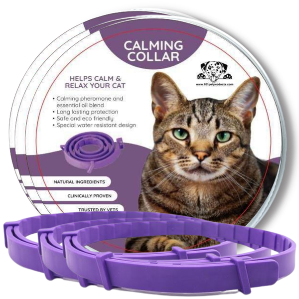 3pack 101 Pet Products Calming and Anxiety Collar for Cats With Pheromones