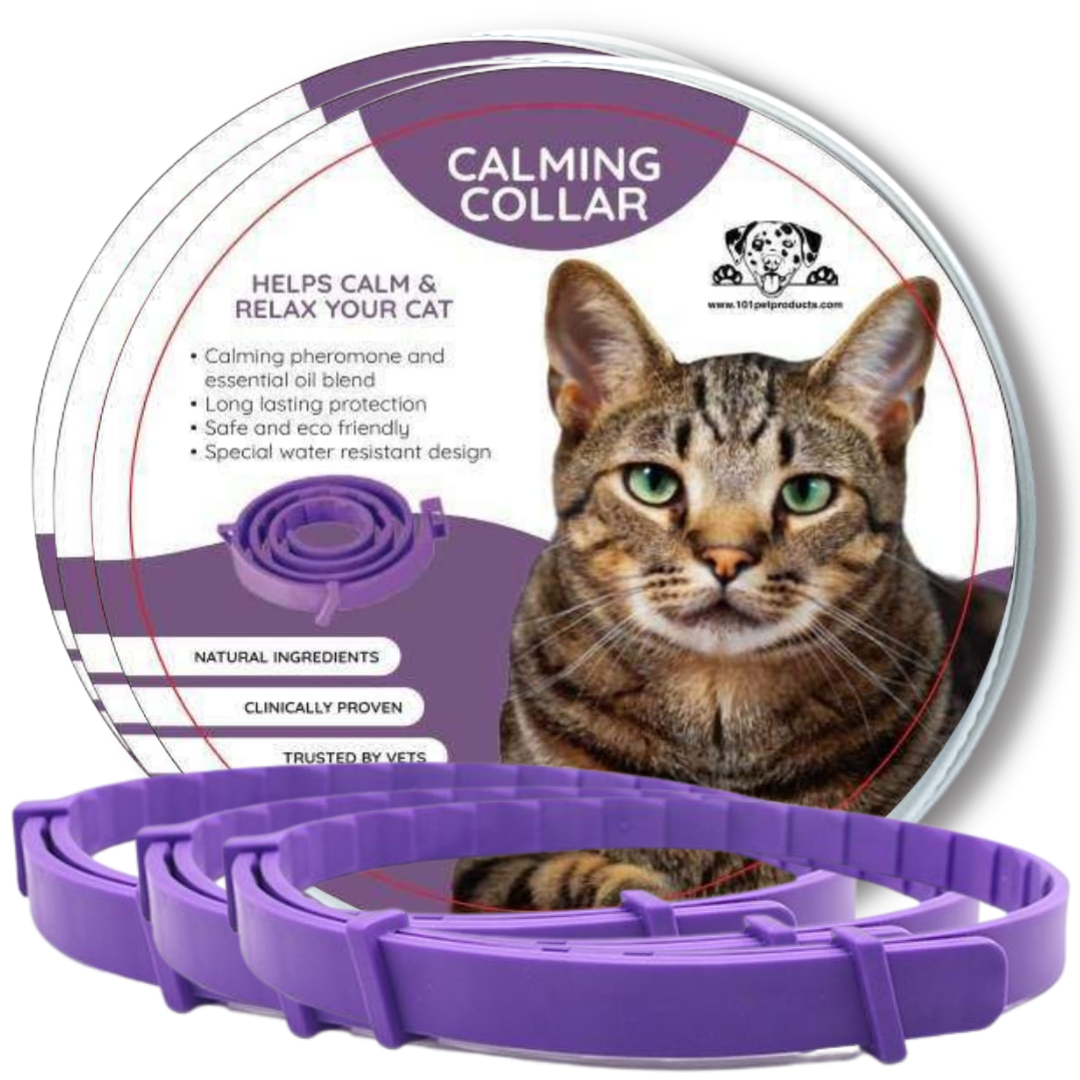 3pack 101 Pet Products Calming And Anxiety Collar For Cats With 