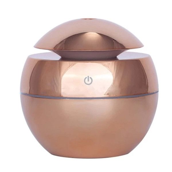 Ultrasonic Aroma Humidifier with Color Changing LED - Rose Gold