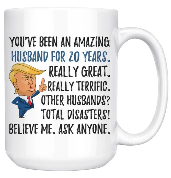 You've Been an Amazing Husband For 20 Years Jumbo Mug