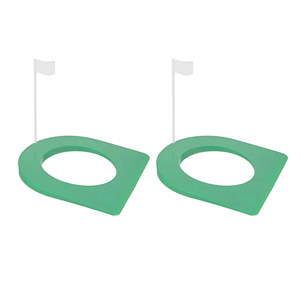 2 Pcs Golf Putting Cup and Flag Golf Putting Hole Practice Aids