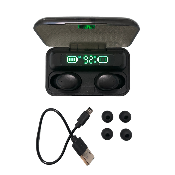 Tech Lobby True Wireless Earphones | Bluetooth 5.1 | 2000mAh Power Bank