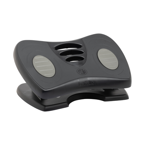 Unilux NYMPHEA Footrest, Grey, Adjust Height &amp; Tilt, Ergonomic, Non-Slip