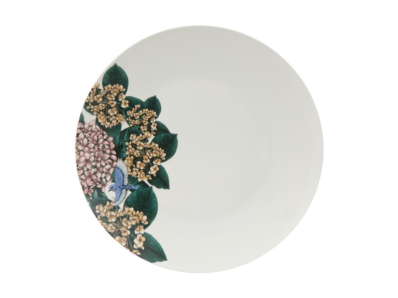 Maxwell and Williams - The Blck Pen Reminisce Coupe Dinner Plate Floral 27.5cm Set of 6