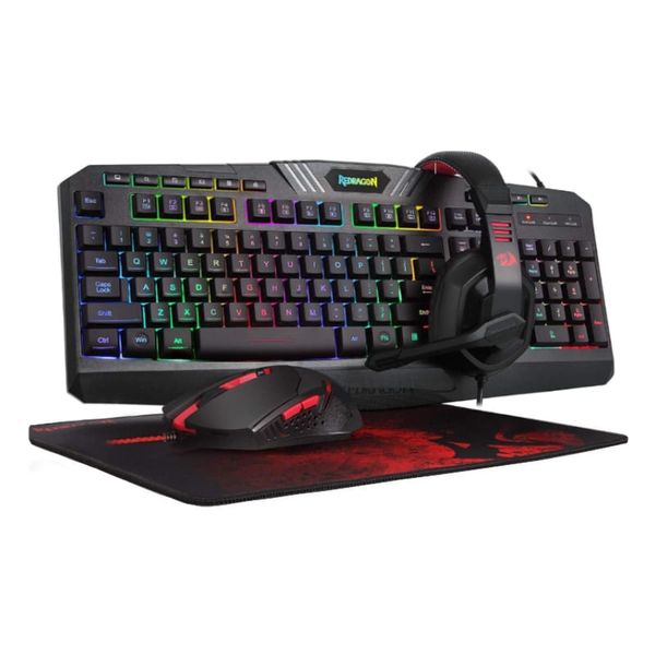 Redragon 4IN1 Gaming Combo Keyboard (Mouse, Keyboard, Mouse Pad &amp; Headset)