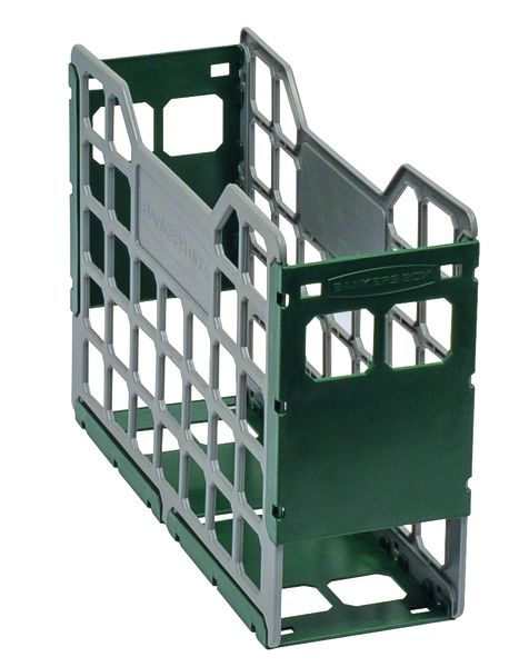 Bankers Box Slatted Econo Container, Green Plastic