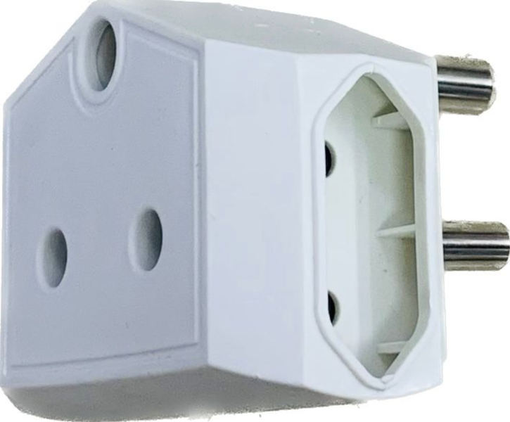 3 Pin to 2 x 2 Pin Adaptor Wall Plud - 2 PCS