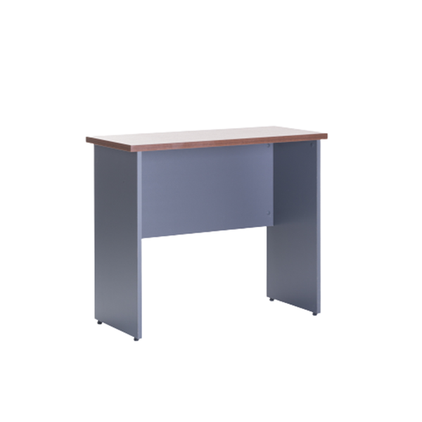 Axa 90cm Side Desk - Walnut/Dark Grey
