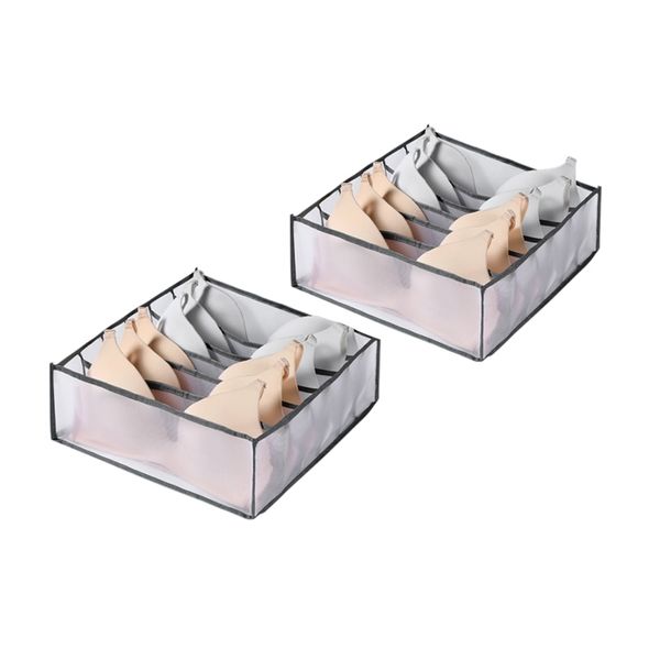 Vusign Mesh Underwear Storage Box 32x32x12 cm 2pcs