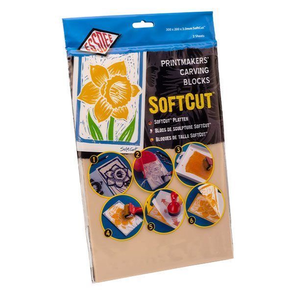Essdee Soft Cut Lino 203x300mm Pack of 2