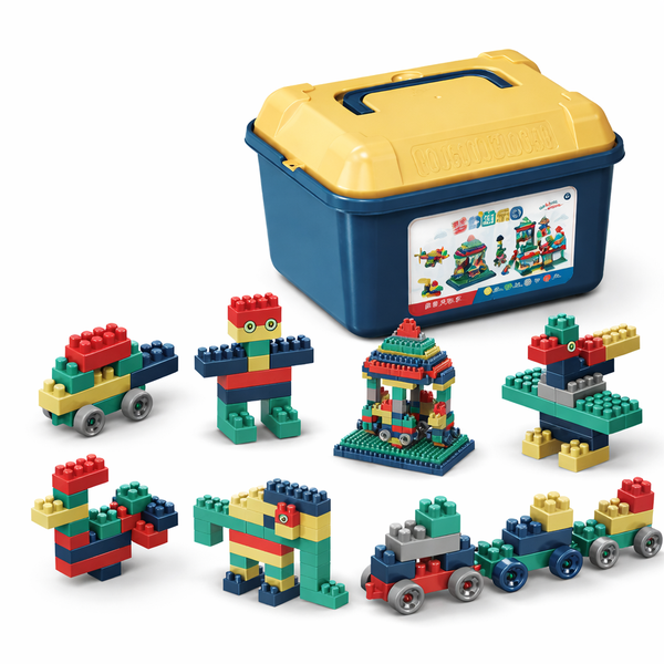 200 Piece - Plastic Puzzle&amp; Portable Storage Box - Multicolor