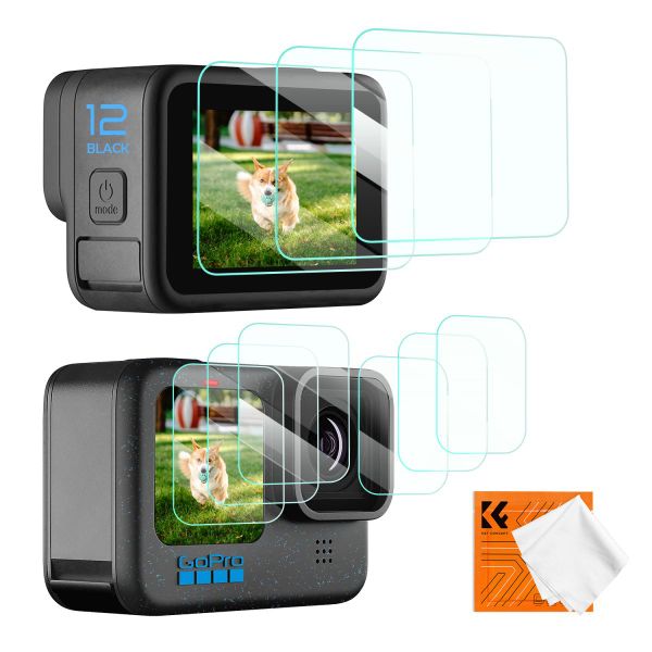 K&amp;F Concept 4-in-1 Kit Screen &amp; Lens Protectors Compatible with GoPro Hero 9,10,11 &amp; 12