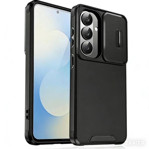 Slide Camera Lens Case Cover Compatible With Samsung Galaxy S24 Plus