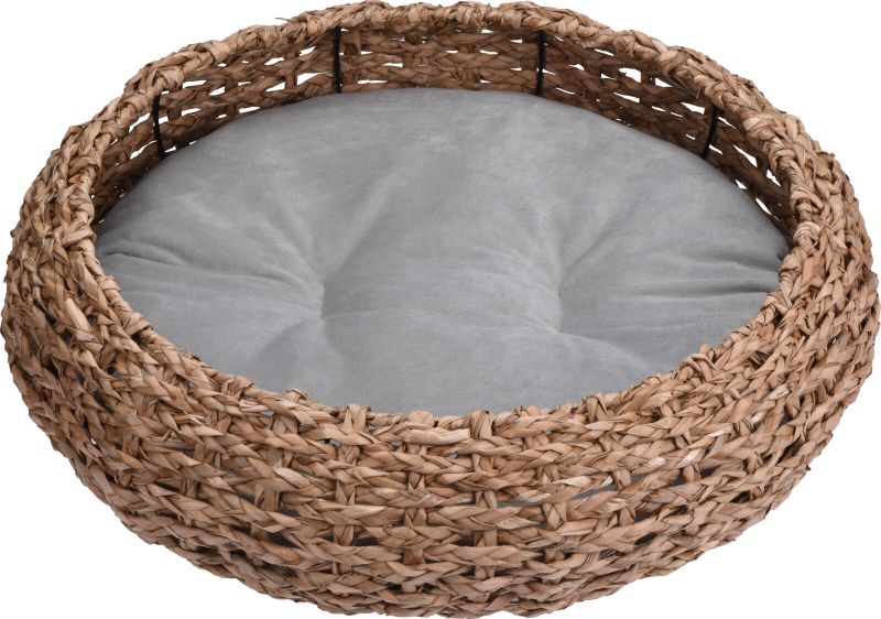 Metal Wire and Seagrass Pet Basket