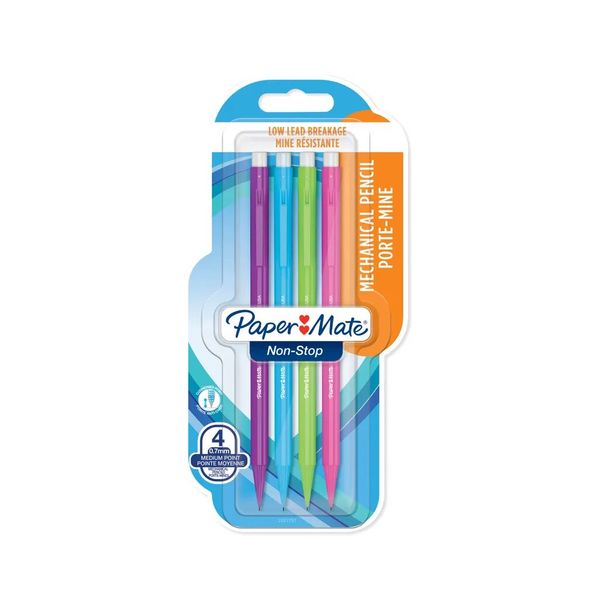 Paper Mate Neon Non Stop Mechanical Pencil (Pack 4) x4