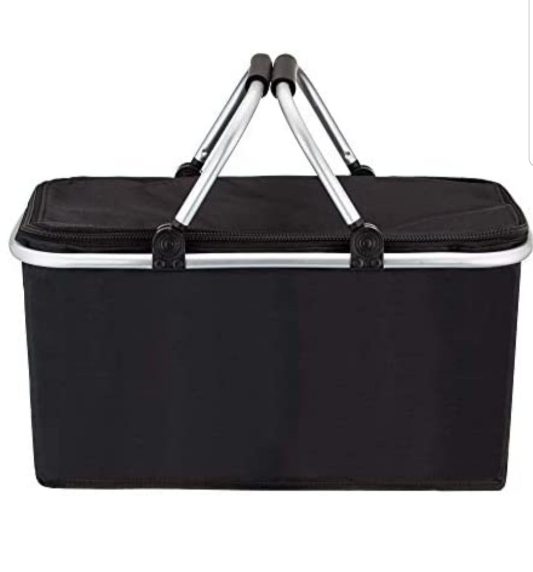 Large Collapsible Cooler Picnic Basket Black Shop Today. Get it