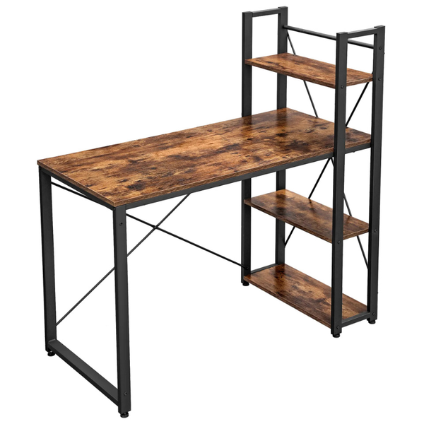 Ezra Computer Desk with Storage Shelves
