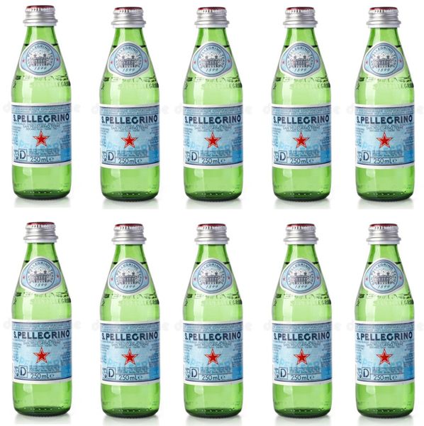 San Pellegrino Sparkling Water - Glass Bottle - 250ml - 10 Pack