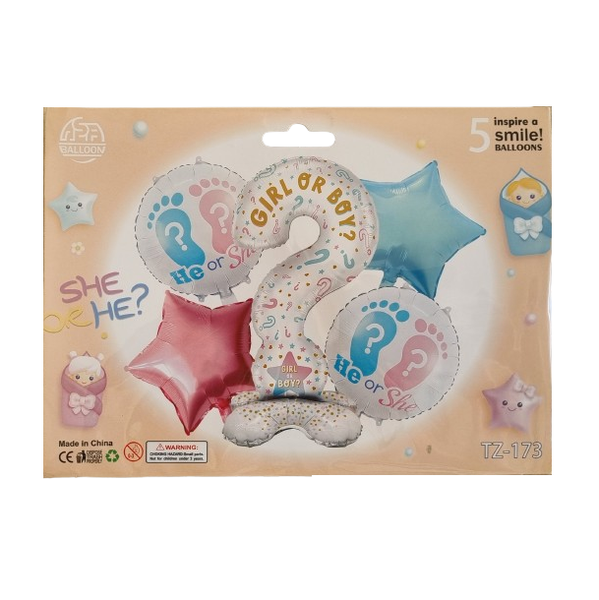 Boy Or Girl? Gender Reveal Balloon Set image