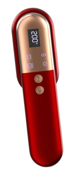 DW Rechargeable Straight Hair Comb - Red