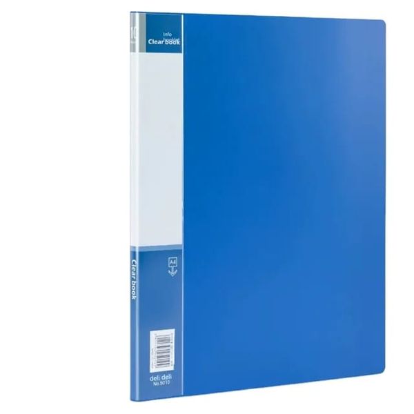 Blue 10-page A4 Information File Folder Book for School and Office