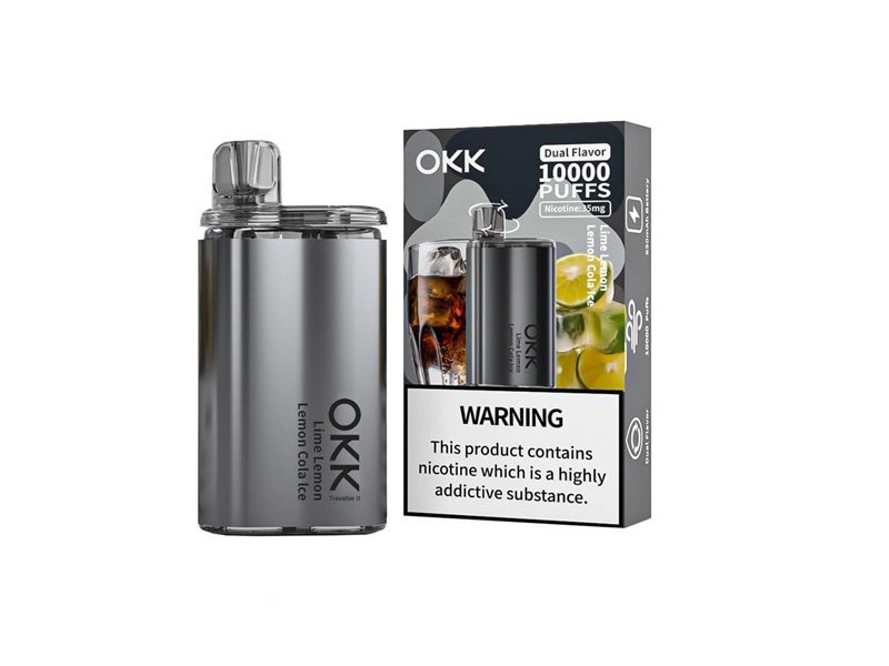 Okk Dual Flavour Lime Lemon + Lemon Cola Ice 10000 Puffs
