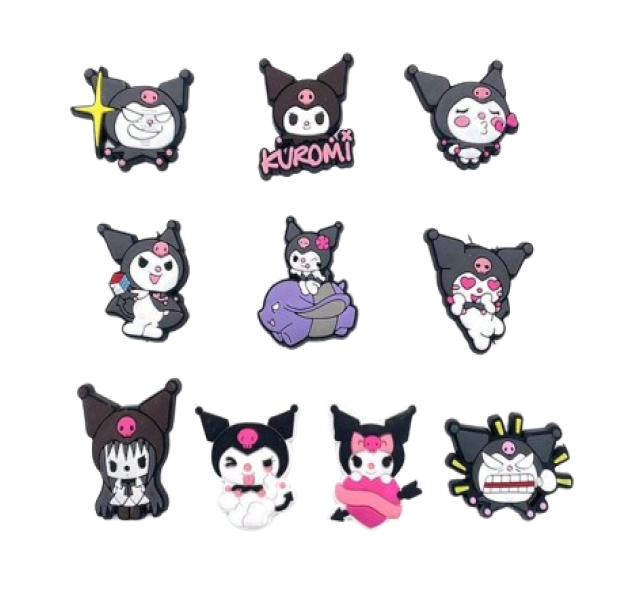 10 Pieces Kuromi Shoe Charms Shop Today. Get it Tomorrow!