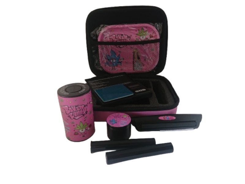 Cute Pink Rolling Kit Set - Compact, Organized &amp; Travel-Ready