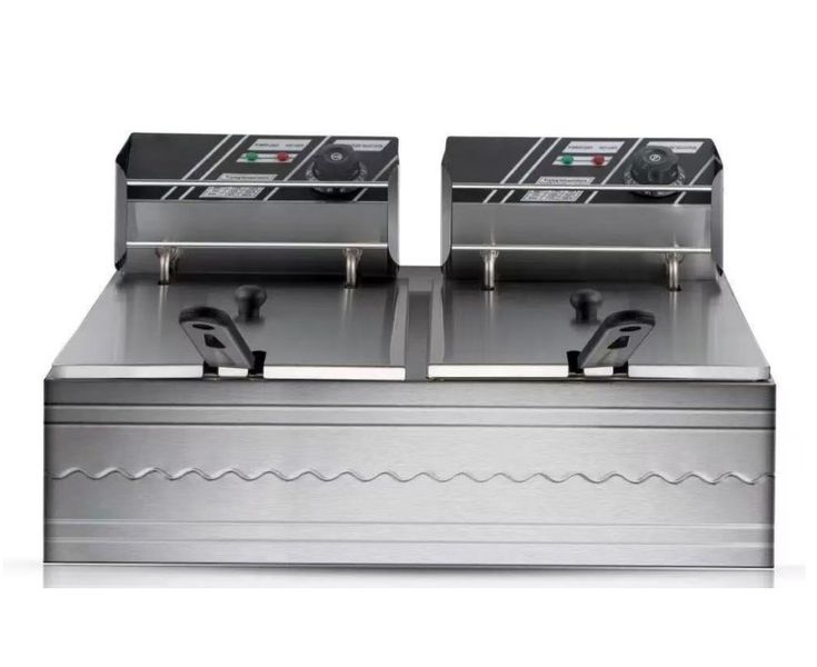 Double Tank 6L+6L Electric Deep Fryer