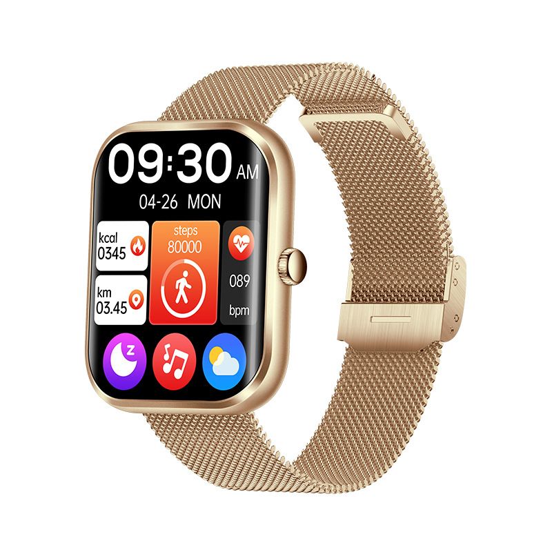 Smart Watch for Women, Stainless Steel Strap- Gold | Shop Today. Get it ...