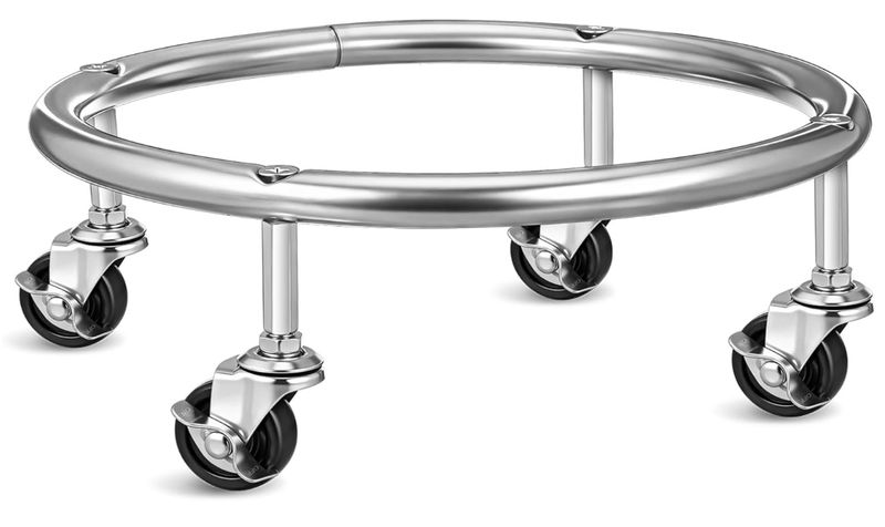 Movable Propane Cylinder Base: Stainless Steel Propane Tank Stand Dolly