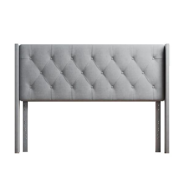 Clairlea Upholstered Headboard in Grey Velvet