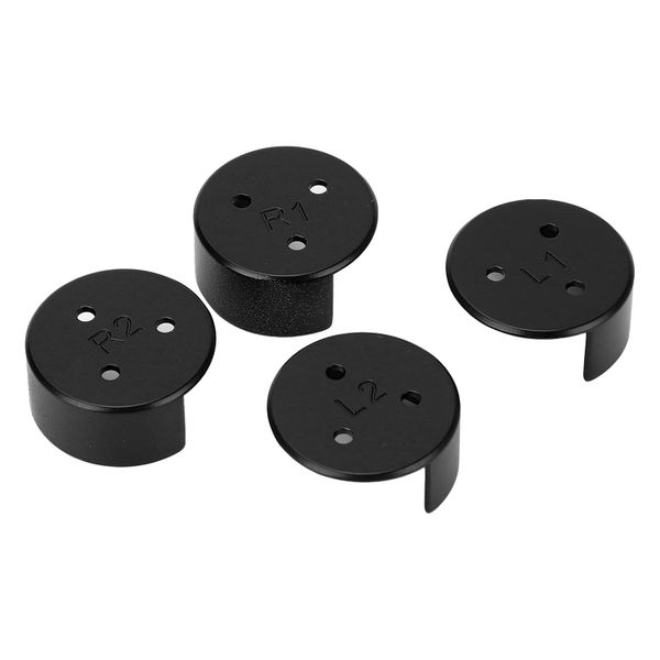 4-Pack Avata 2 Motor Covers - Aluminum Alloy (Black)