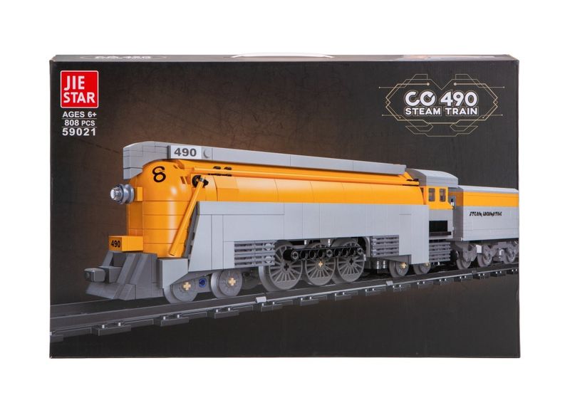 Jie Star CO 490 Steam Train (808pcs) - 55cm Long