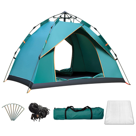 Auto Pop Up Tent Waterproof Windproof Double Door Portable Camping-3-4P Image